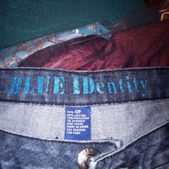 Blue Identity Retro beaded Denim  embellished jeans! - Picture 3 of 4